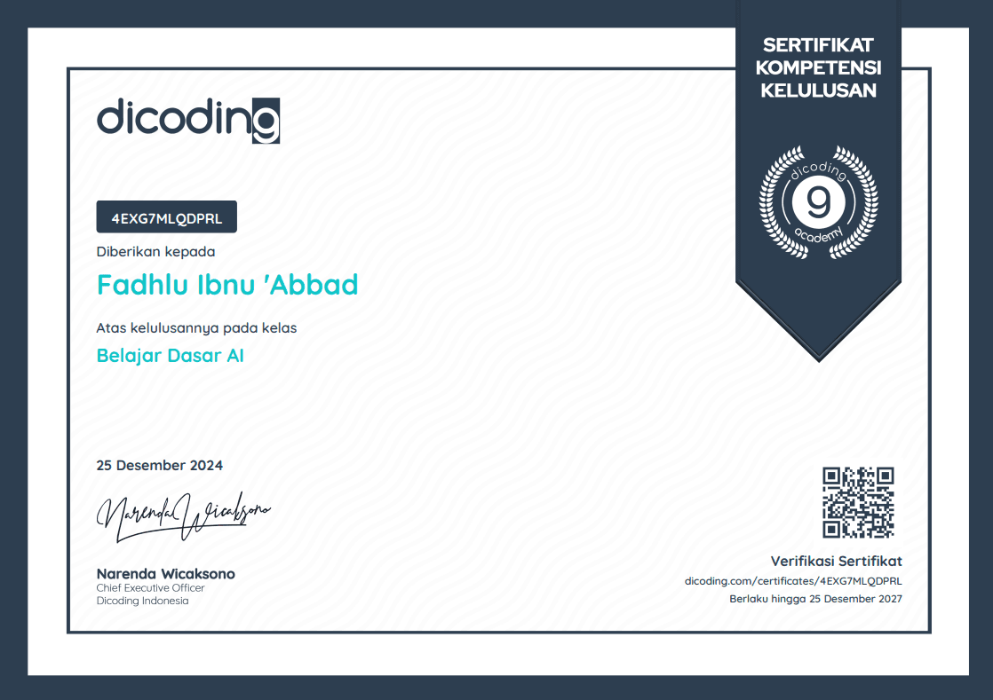 Certificate